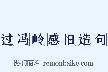 过冯岭感旧造句是什么意思的图片